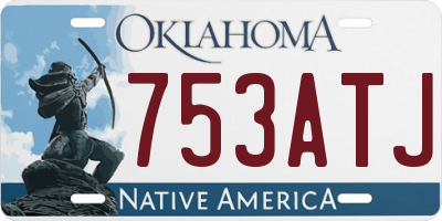 OK license plate 753ATJ