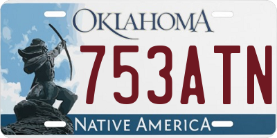 OK license plate 753ATN