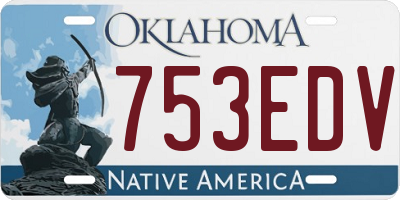 OK license plate 753EDV