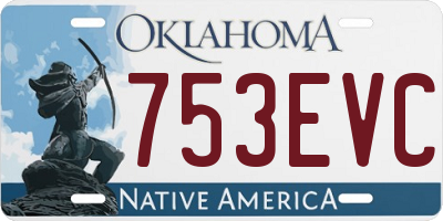 OK license plate 753EVC