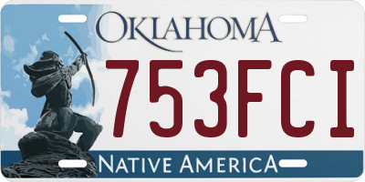 OK license plate 753FCI