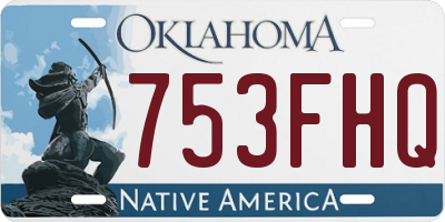 OK license plate 753FHQ