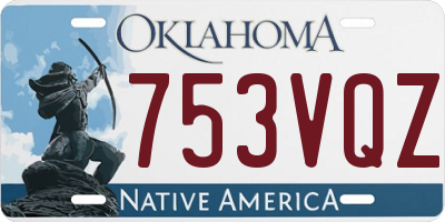 OK license plate 753VQZ