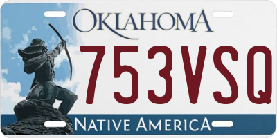 OK license plate 753VSQ