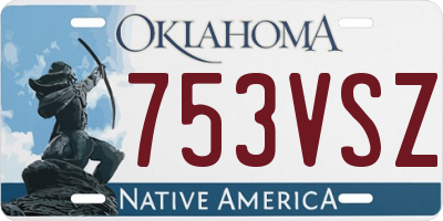 OK license plate 753VSZ