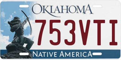 OK license plate 753VTI