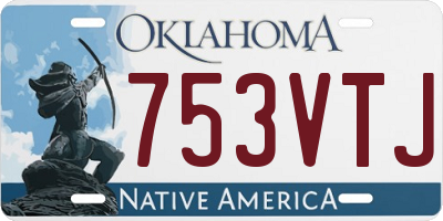 OK license plate 753VTJ