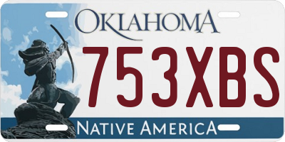 OK license plate 753XBS