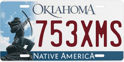 OK license plate 753XMS