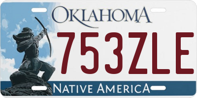 OK license plate 753ZLE