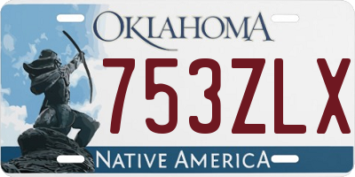 OK license plate 753ZLX