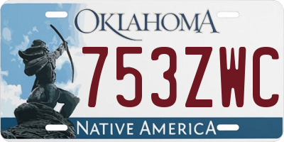 OK license plate 753ZWC