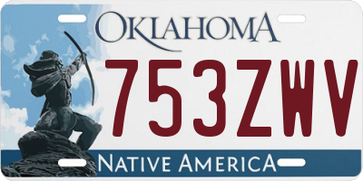 OK license plate 753ZWV