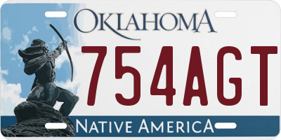 OK license plate 754AGT