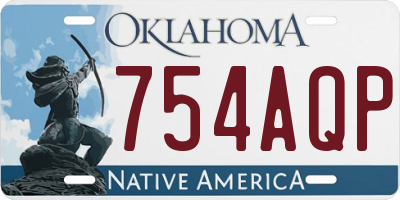 OK license plate 754AQP