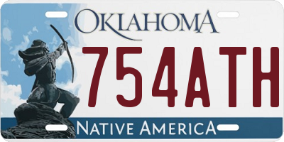 OK license plate 754ATH