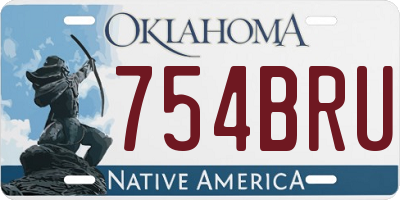 OK license plate 754BRU