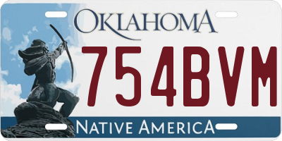 OK license plate 754BVM