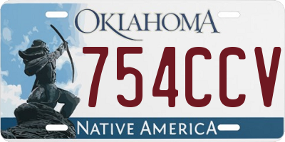 OK license plate 754CCV