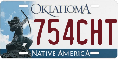 OK license plate 754CHT