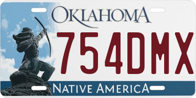 OK license plate 754DMX