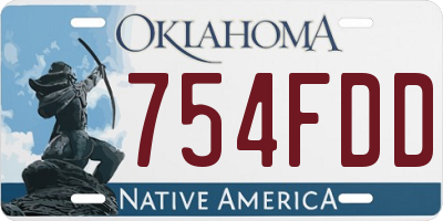 OK license plate 754FDD