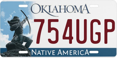 OK license plate 754UGP