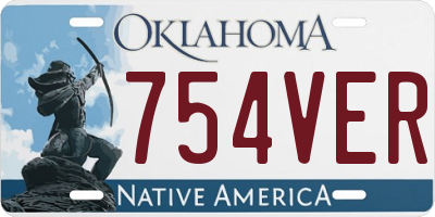 OK license plate 754VER