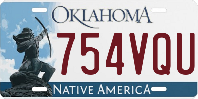 OK license plate 754VQU