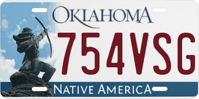 OK license plate 754VSG