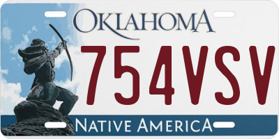 OK license plate 754VSV