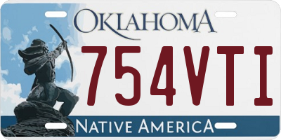 OK license plate 754VTI
