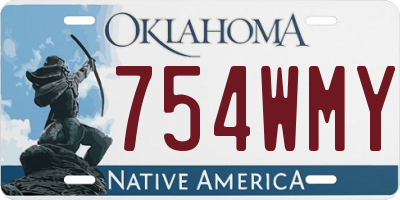 OK license plate 754WMY
