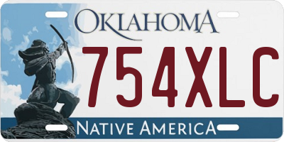 OK license plate 754XLC