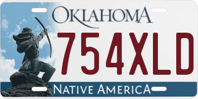 OK license plate 754XLD