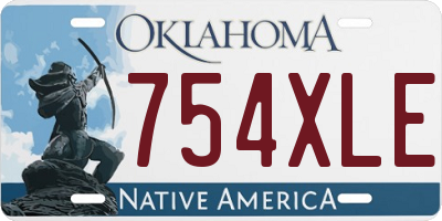 OK license plate 754XLE