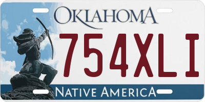 OK license plate 754XLI