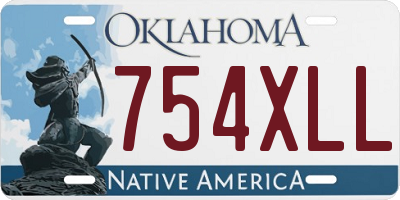 OK license plate 754XLL