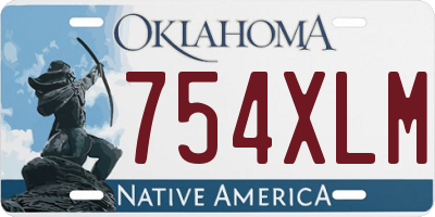 OK license plate 754XLM