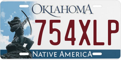 OK license plate 754XLP