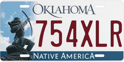 OK license plate 754XLR