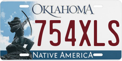 OK license plate 754XLS