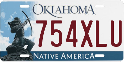 OK license plate 754XLU