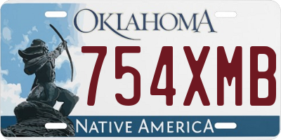 OK license plate 754XMB