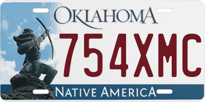 OK license plate 754XMC