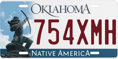 OK license plate 754XMH