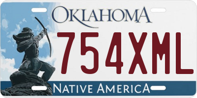 OK license plate 754XML