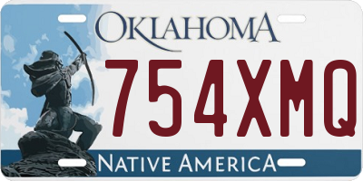 OK license plate 754XMQ
