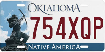 OK license plate 754XQP