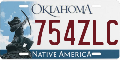 OK license plate 754ZLC